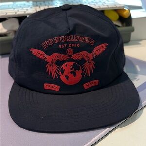 IPD  International Worldwide Navy Cap with Red Design